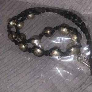 Silver ball necklace